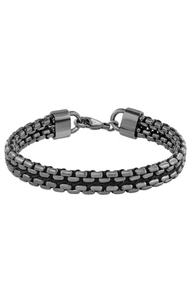 Effy Blackened Double-row Chain Bracelet In Sterling Silver In Gray