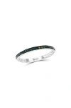 Effy Blue Diamond Stacking Ring In Metallic