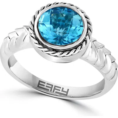 Effy Blue Topaz Ring In Multi