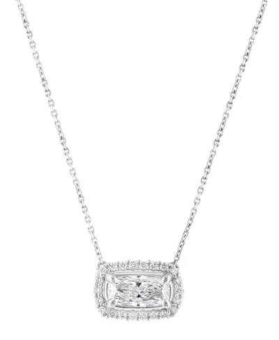 Effy Certified Lab Grown Diamond Pendant (1-1/6 Ct. T.w.) In 14k White Gold In Silver