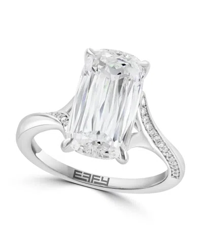Effy Certified Lab Grown Diamond Solitaire Ring (5-1/10 Ct. T.w.) In 14k Yellow Gold In Silver