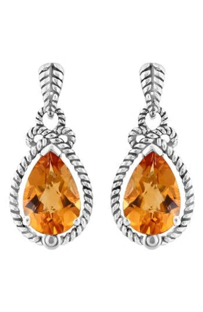 Effy Citrine Drop Earrings In Gold