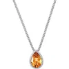 Effy Citrine Pendant Necklace In Orange