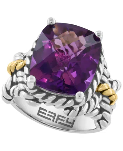 Effy Collection Amethyst Ring (6-5/8 Ct. T.w.) In 18k Yellow Gold Plated Sterling Silver