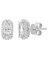 Effy Collection Certified Lab Grown Cushion Cut Diamond Stud Earrings (1 3/4 Ct. T.w.) In 14k White Gold In Silver