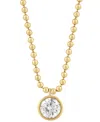 Effy Collection Certified Lab Grown Diamond Necklace (1 Ct. T.w.) In 14k Yellow Gold In Gold
