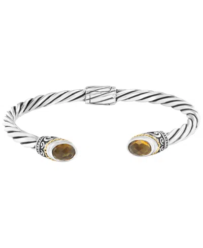 Effy Collection Citrine Bangle Bracelet (2-1/10 Ct. T.w.) In Sterling Silver