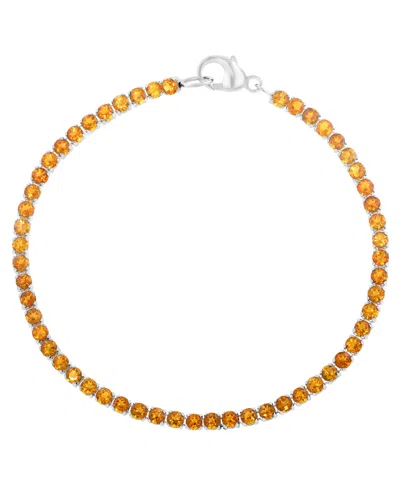 Effy Collection Citrine Bracelet (3-1/2 Ct. T.w.) In Sterling Silver (also Available In Amethyst, London Blue Topaz)