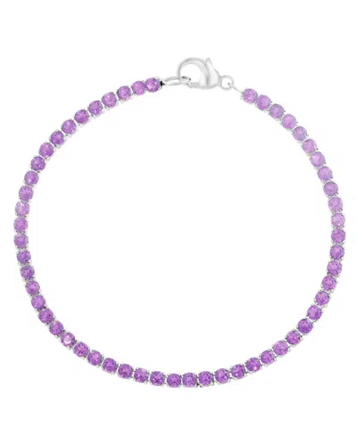 Effy Collection Citrine Bracelet (3-1/2 Ct. T.w.) In Sterling Silver (also Available In Amethyst, London Blue Topaz) In Purple