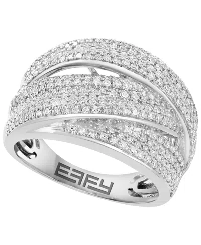 Effy Collection Diamond (1 Ct. T.w.) Ring In 14k White Gold In Metallic
