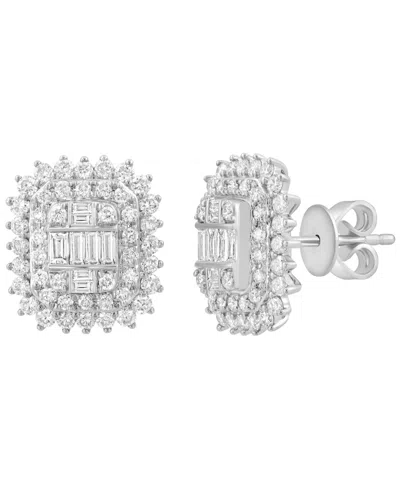 Effy Collection Diamond (1-1/3 Ct. T.w.) Earrings In 14k Yellow Gold, (also In 14k White Gold)