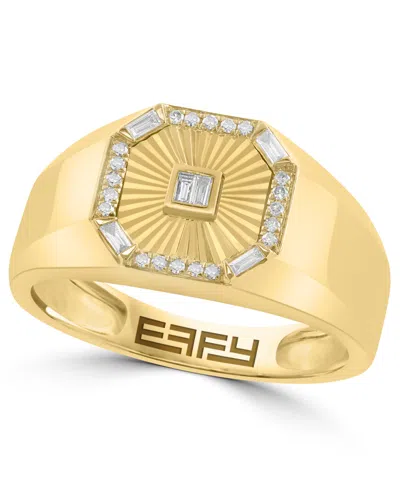 Effy Collection Diamond (1/8 Ct. T.w.) Ring In 14k Yellow Gold