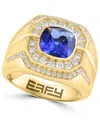 Effy Collection Diamond (3/4 Ct. T.w.) And Tanzanite (2-7/8 Ct. T.w.) Ring In 14k Gold In Gold
