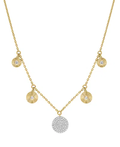 Effy Collection Diamond (3/8 Ct. T.w.) Necklace In 14k Yellow Gold