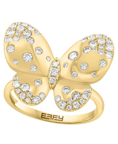 Effy Collection Diamond (5/8 Ct. T.w.) Ring In 14k Yellow Gold