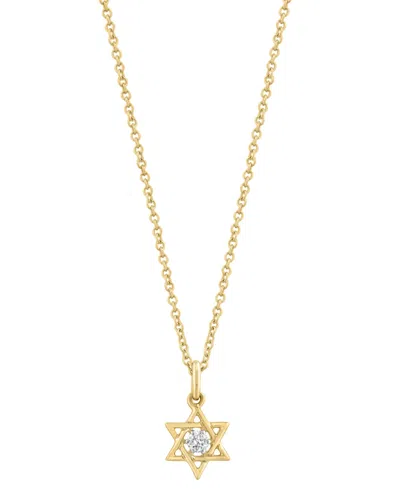 Effy Collection Diamond Accent (0.03 Ct. T.w.) Necklace In 14k Yellow Gold