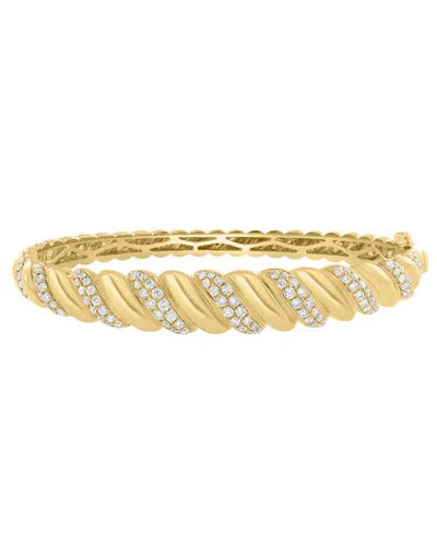Effy Collection Diamond Bangle Bracelet (1-1/2 Ct. T.w.) In 14k Yellow Gold
