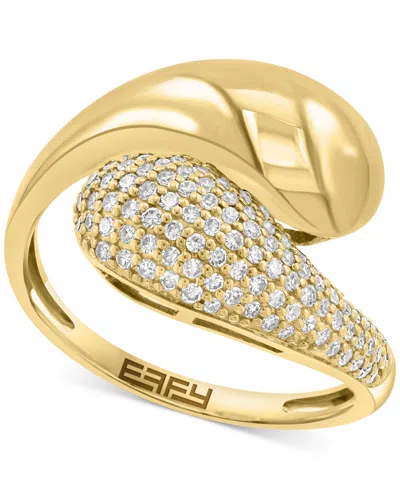 Effy Collection Diamond Bypass Ring (1/3 Ct. T.w.) In 14k Gold