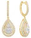 Effy Collection Diamond Drop Earrings (1-1/8 Ct. T.w.) In 14k Yellow Gold In Gold
