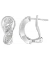 Effy Collection Diamond Earrings (3/8 Ct. T.w.) In Sterling Silver In Silver