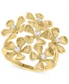 Effy Collection Diamond Floral Ring (1/5 Ct. T.w.) In 14k Gold In Gold