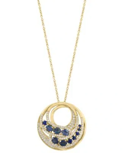 Effy Collection Diamond Gemstone Pendant Necklace Ring In 14k Yellow Gold In Ruby