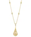 Effy Collection Diamond Openwork Teardrop Pendant 18" Necklace (1/2 Ct. T.w.) In 14k Gold In Gold