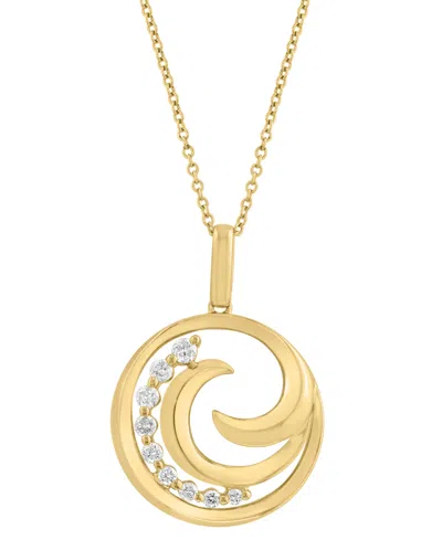 Effy Collection Diamond Pendant Necklace (1/4 Ct. T.w.) In 14k Yellow Gold