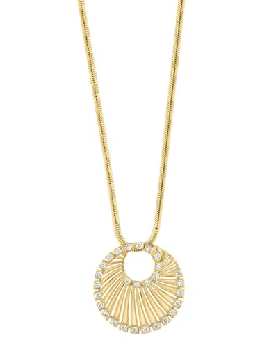 Effy Collection Diamond Pendant Necklace (1/5 Ct. T.w.) In 14k Yellow Gold