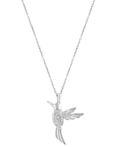Effy Collection Diamond Pendant Necklace (1/5 Ct. T.w.) In Sterling Silver In Metallic