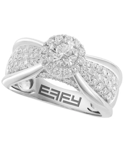 Effy Collection Diamond Ring (1-1/4 Ct. T.w.) In 14k White Gold In Metallic