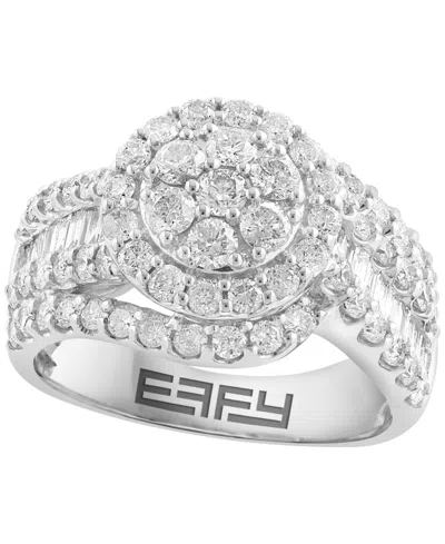 Effy Collection Diamond Ring (1-7/8 Ct. T.w.) In 14k White Gold In Metallic