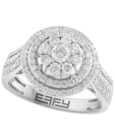 Effy Collection Diamond Ring (1 Ct. T.w.) In 14k White Gold In Silver