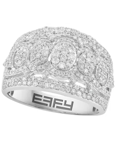 Effy Collection Diamond Ring (1-1/4 Ct. T.w.) In 14k White Gold In Metallic