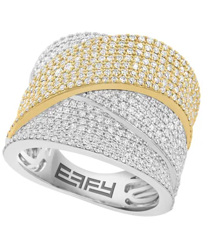 Effy Collection Diamond Ring (1-3/8 Ct. T.w.) In 14k Two-toned Gold In Multi