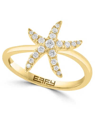 Effy Collection Diamond Ring (1/4 Ct. T.w.) In 14k Yellow Gold