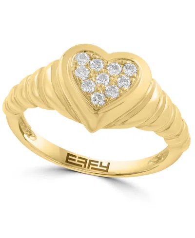 Effy Collection Diamond Ring (1/5 Ct. T.w.) In 14k Yellow Gold