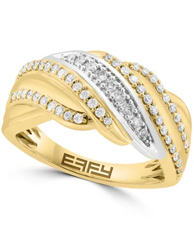 Effy Collection Diamond Ring (3/8 Ct. T.w.) In 14k Two-tone Gold