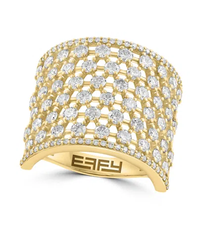 Effy Collection Diamond Round Ring (2-1/20 Ct. T.w.) In 14k Yellow Gold