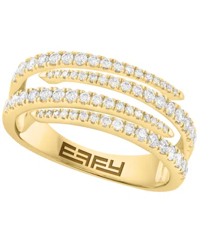 Effy Collection Diamond Round Ring (5/8 Ct.t.w.) In 14k Yellow Gold