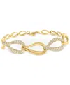 Effy Collection Diamond Teardrop Link Bracelet (1-3/8 Ct. T.w.) In 14k Gold In Gold