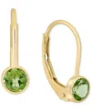 Effy Collection Effy Garnet Leverback Drop Earrings (1/2 Ct. T.w.) In 14k Gold (also Available In Peridot, Blue Topa In Peridot