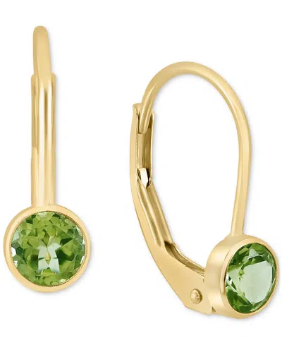Effy Collection Effy Garnet Leverback Drop Earrings (1/2 Ct. T.w.) In 14k Gold (also Available In Peridot, Blue Topa