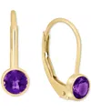 EFFY COLLECTION EFFY AMETHYST LEVERBACK DROP EARRINGS (3/8 CT. T.W.) IN 14K GOLD