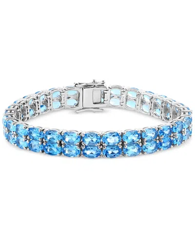 Effy Collection Effy Amethyst Tennis Bracelet (25-1/3 Ct. T.w.) In Sterling Silver. (also Available In Citrine & Blu In Blue