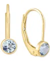 Effy Collection Effy Garnet Leverback Drop Earrings (1/2 Ct. T.w.) In 14k Gold (also Available In Peridot, Blue Topa In Yellow Gold
