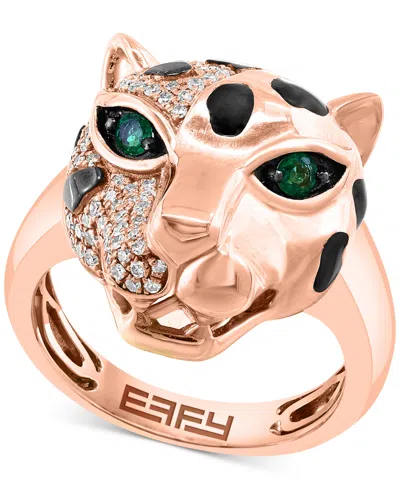 Effy Collection Effy Diamond (1/3 Emerald Accent Panther