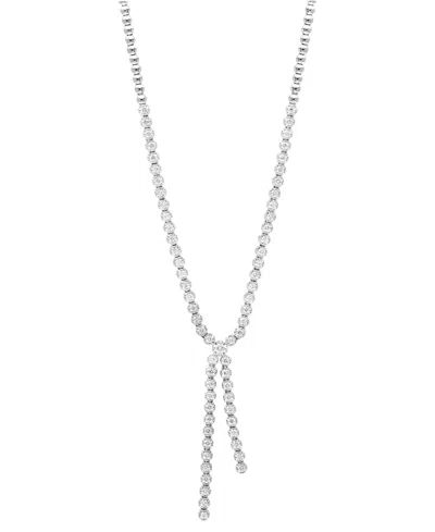Effy Collection Effy Diamond 18" Lariat Necklace (2-1/3 Ct. T.w.) In 14k White Gold In Silver