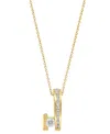 Effy Collection Effy Diamond Abstract Form 18" Pendant Necklace (1/2 Ct. T.w.) In 14k Gold In Yellow Gol