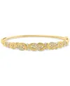 Effy Collection Effy Diamond & Polished Navette Cluster Bangle Bracelet (1/2 Ct. T.w.) In 14k Gold